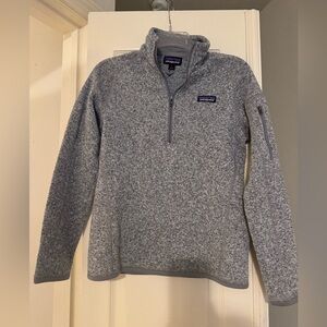 Patagonia Heathered Gray Fleece Pullover